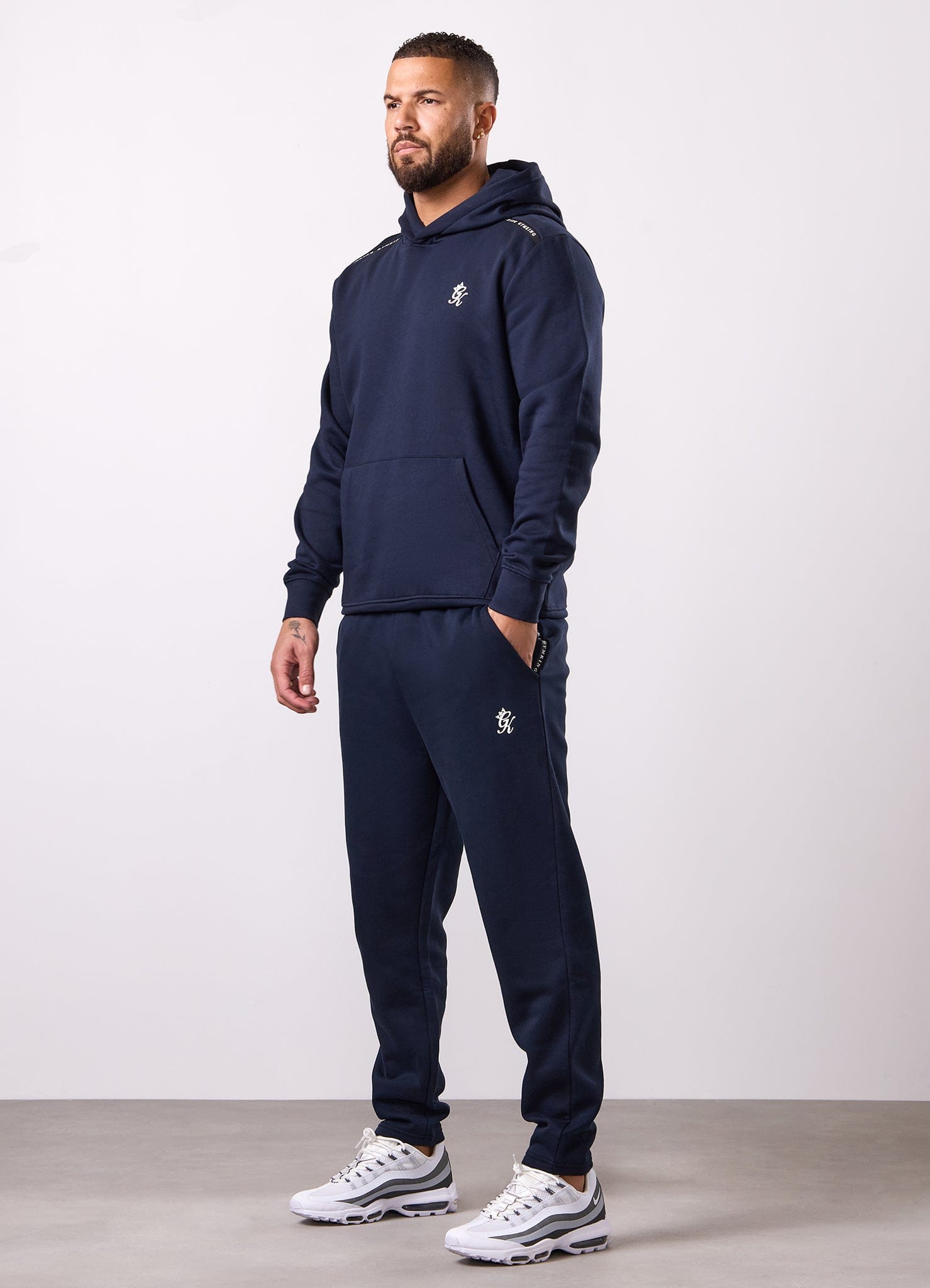 Gym King Taped Fleece Jogger - Navy