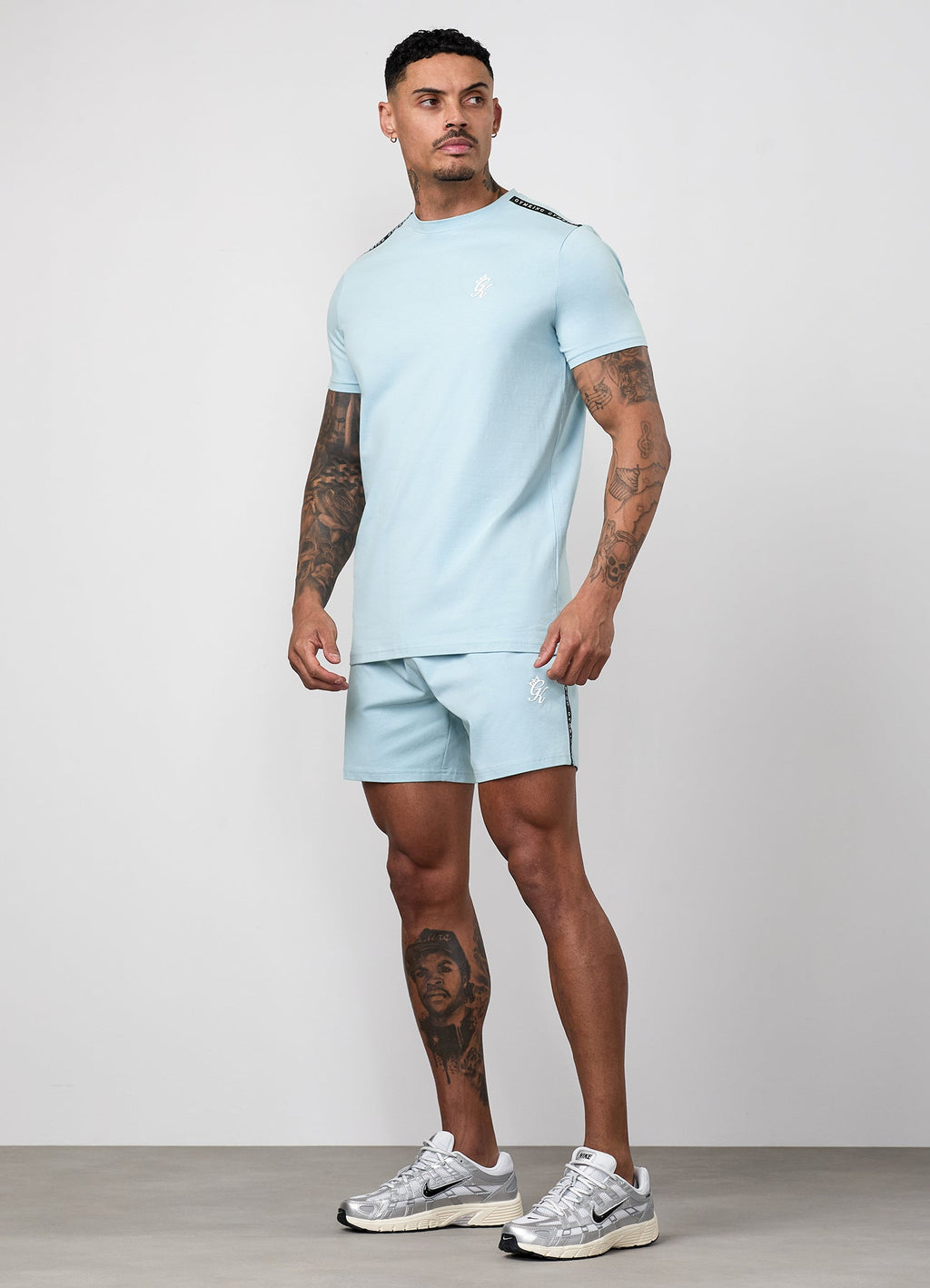 Gym King Taped Jersey Tee - Dusky Mint