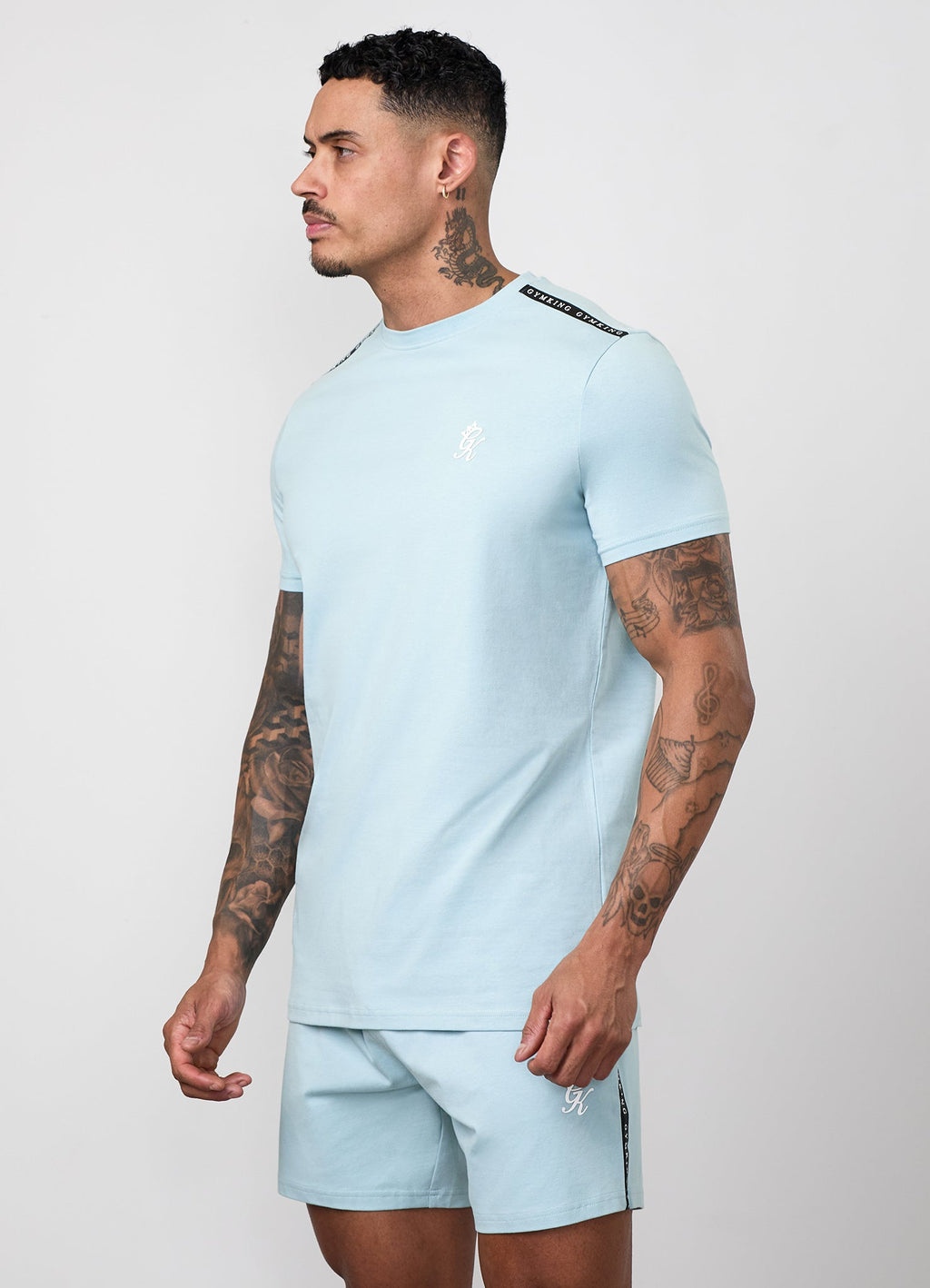 Gym King Taped Jersey Tee - Dusky Mint