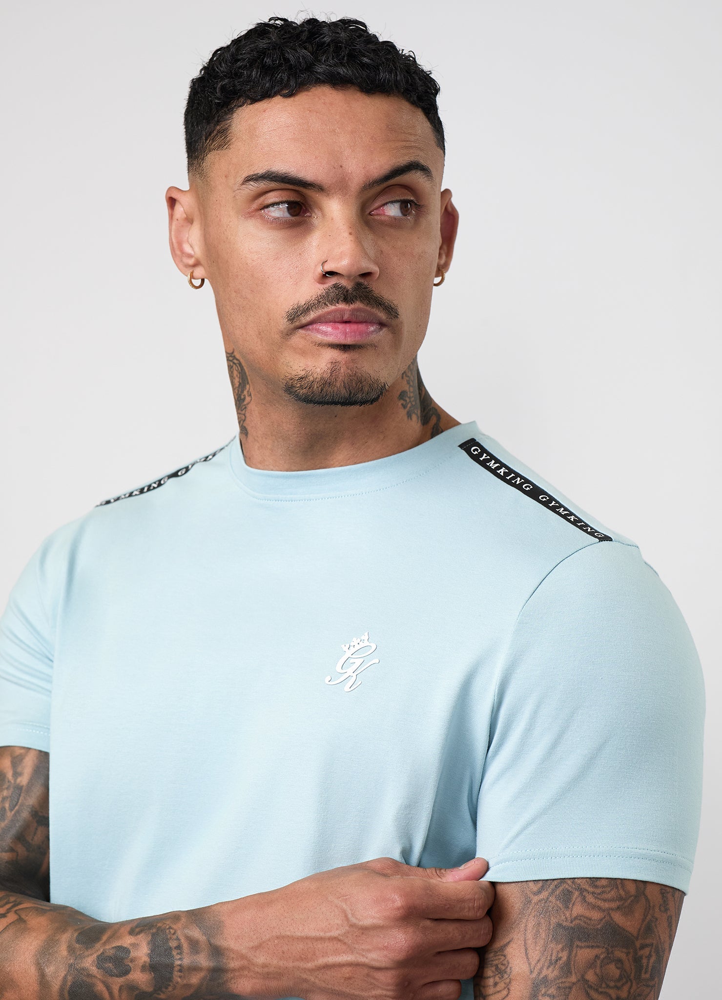 Gym King Taped Jersey Tee - Dusky Mint