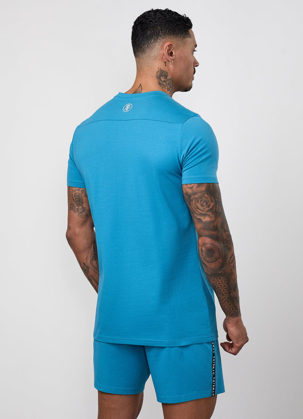 Gym King Taped Jersey Tee - Harbour Teal