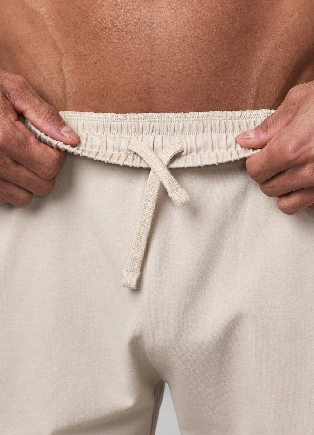 Gym King Taped Jersey Short - Light Stone