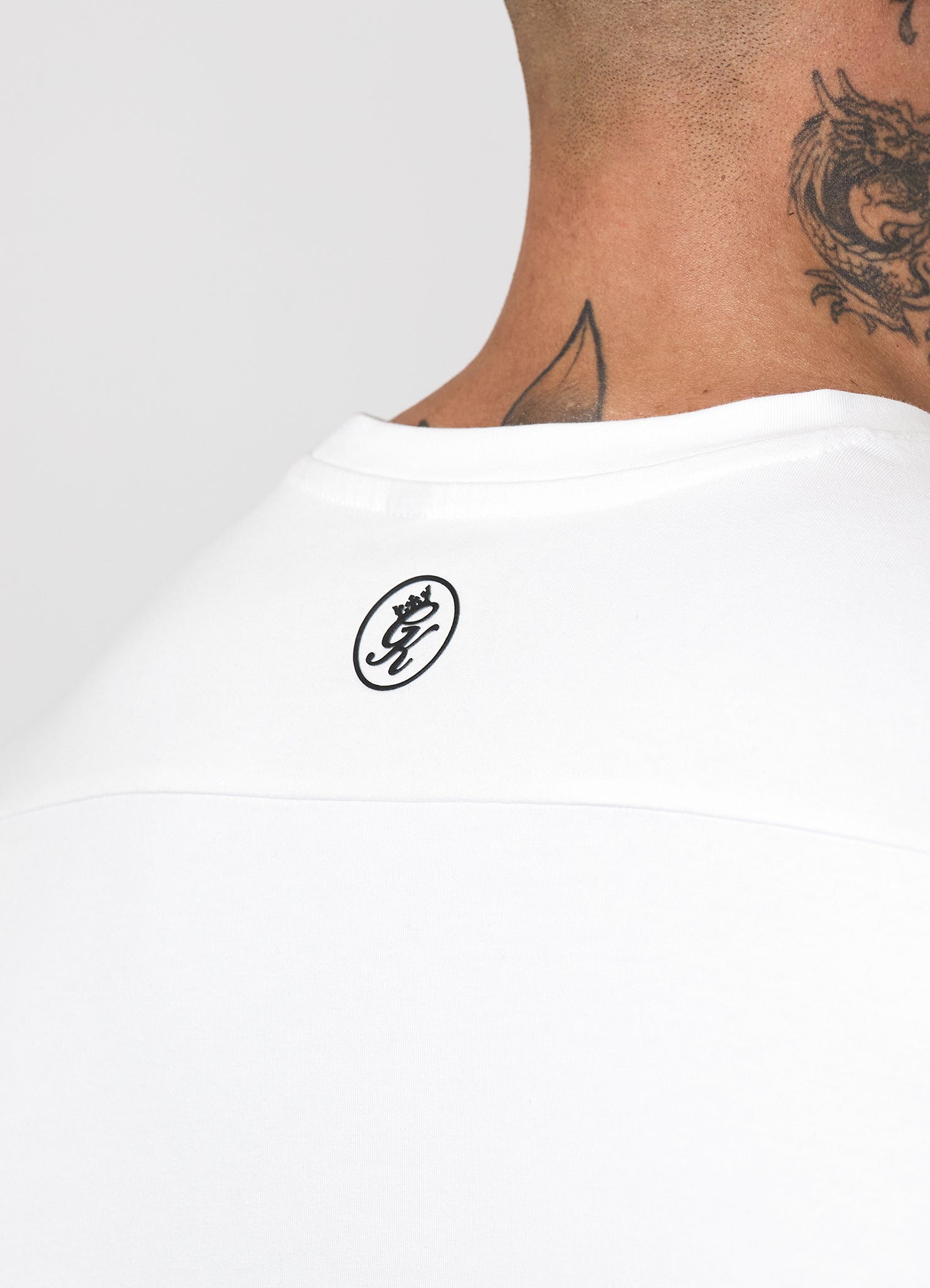 Gym King Taped Jersey Tee - White