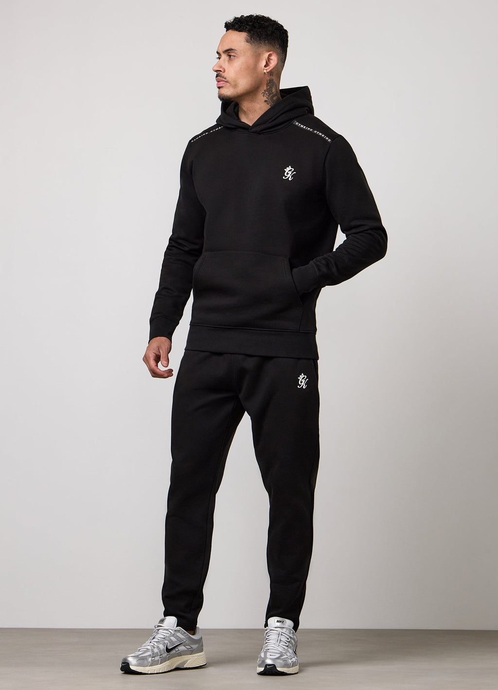 Gym King Taped Fleece Jogger - Black