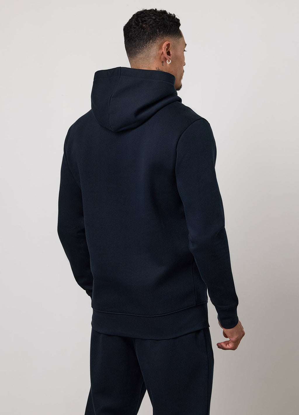 Gym King Taped Fleece Hoodie - Navy