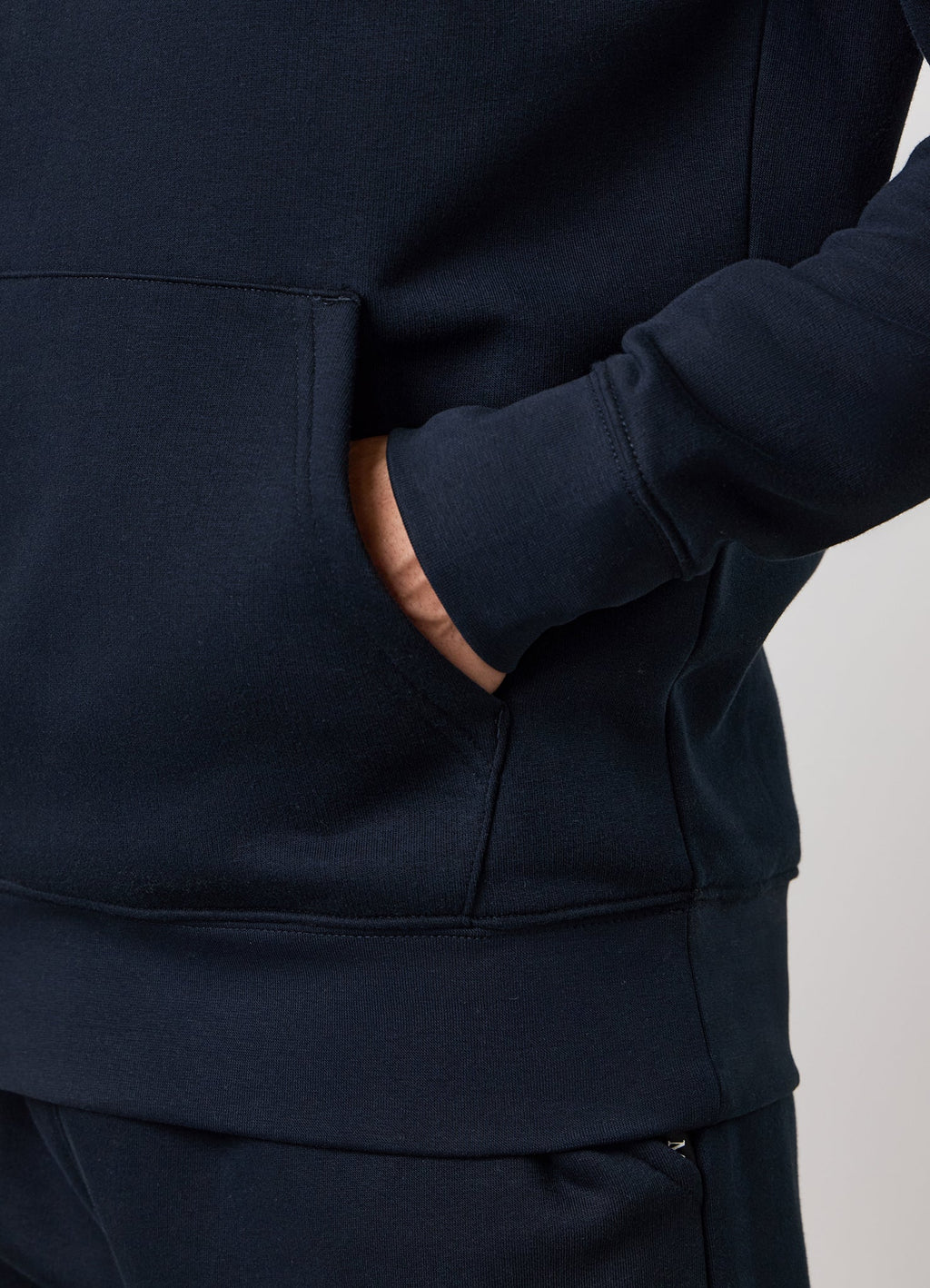 Gym King Taped Fleece Hoodie - Navy