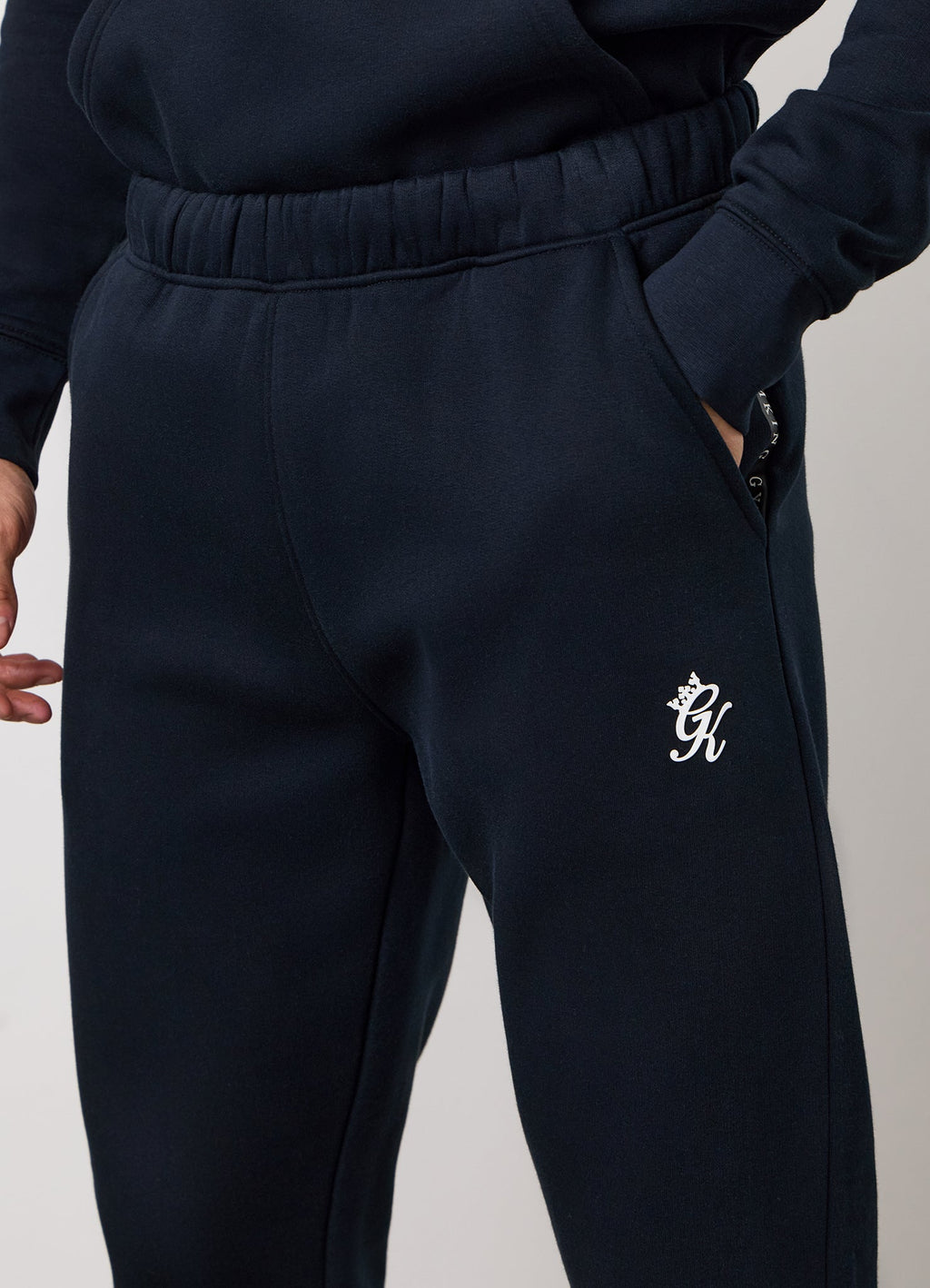 Gym King Taped Fleece Jogger - Navy