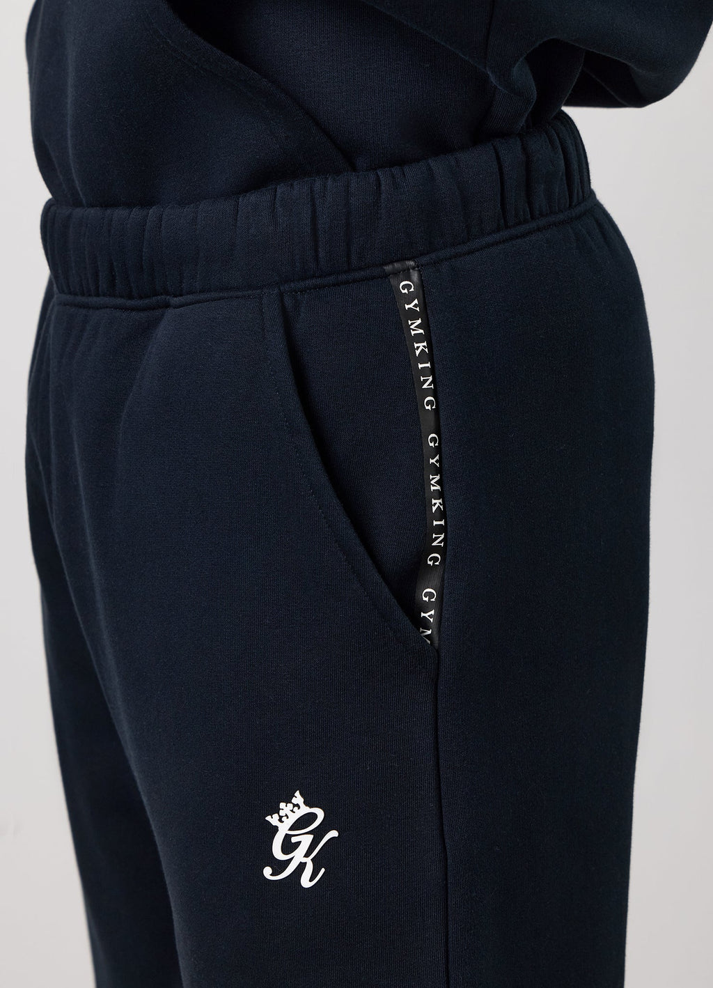 Gym King Taped Fleece Jogger - Navy