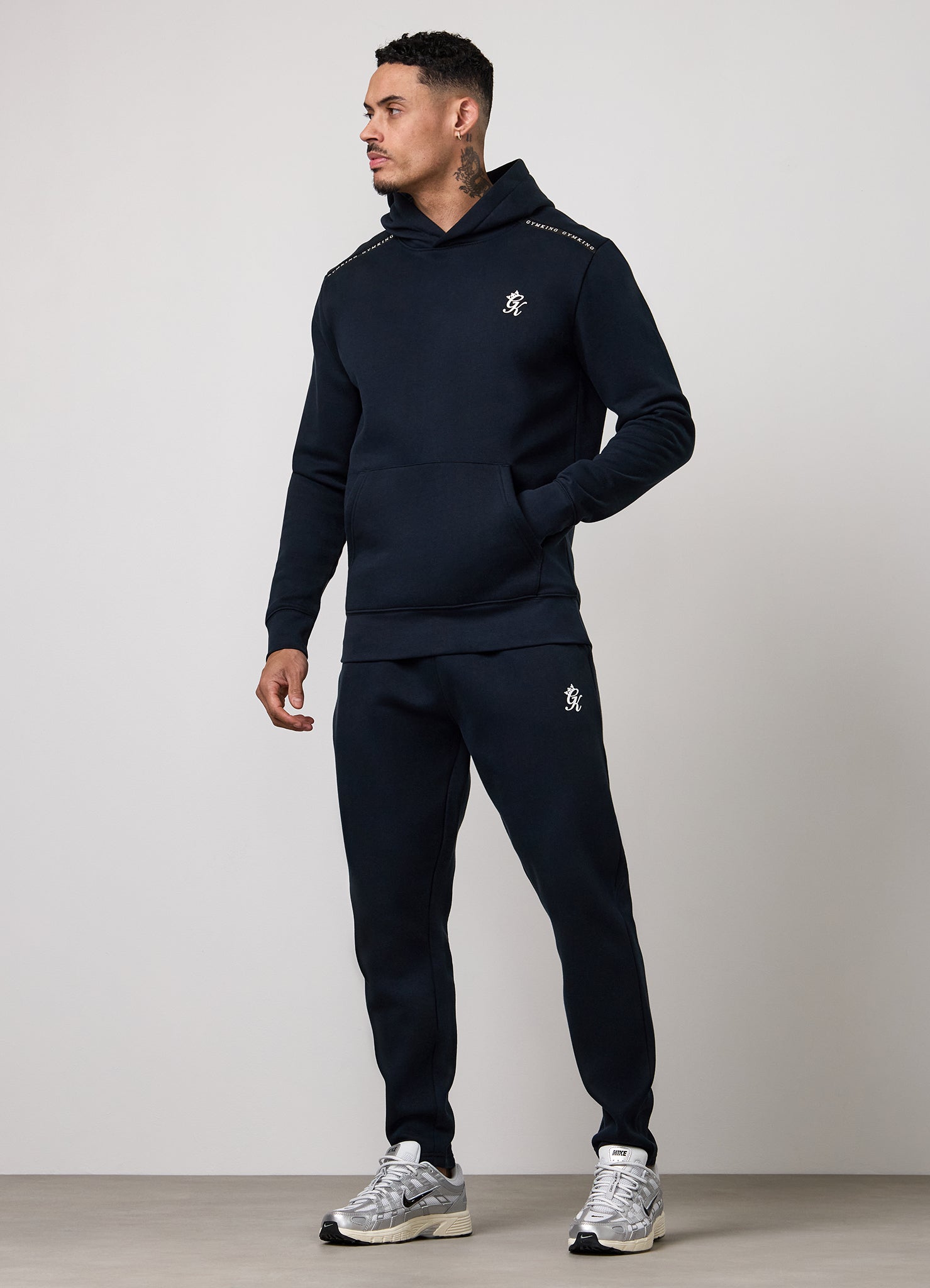 Gym King Taped Fleece Jogger - Navy