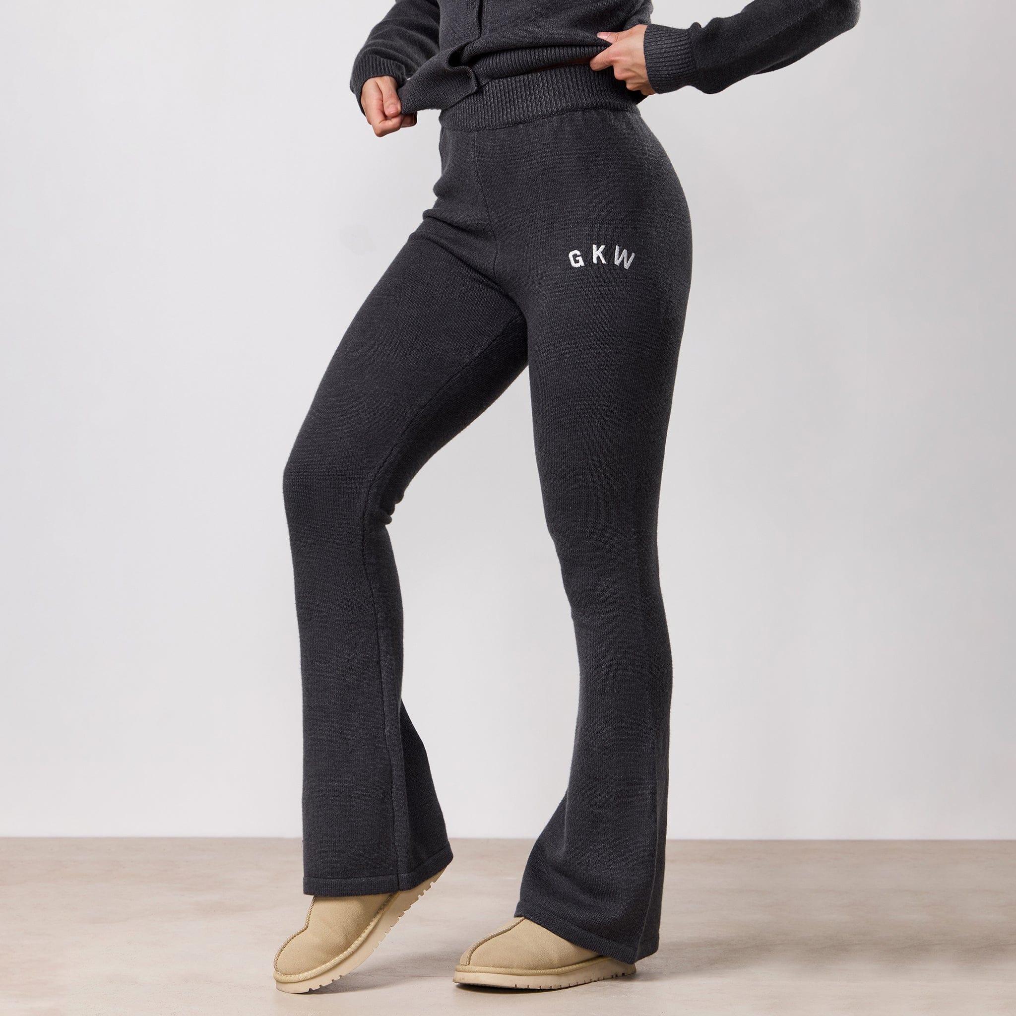 Gym King True Knit Trouser - Charcoal