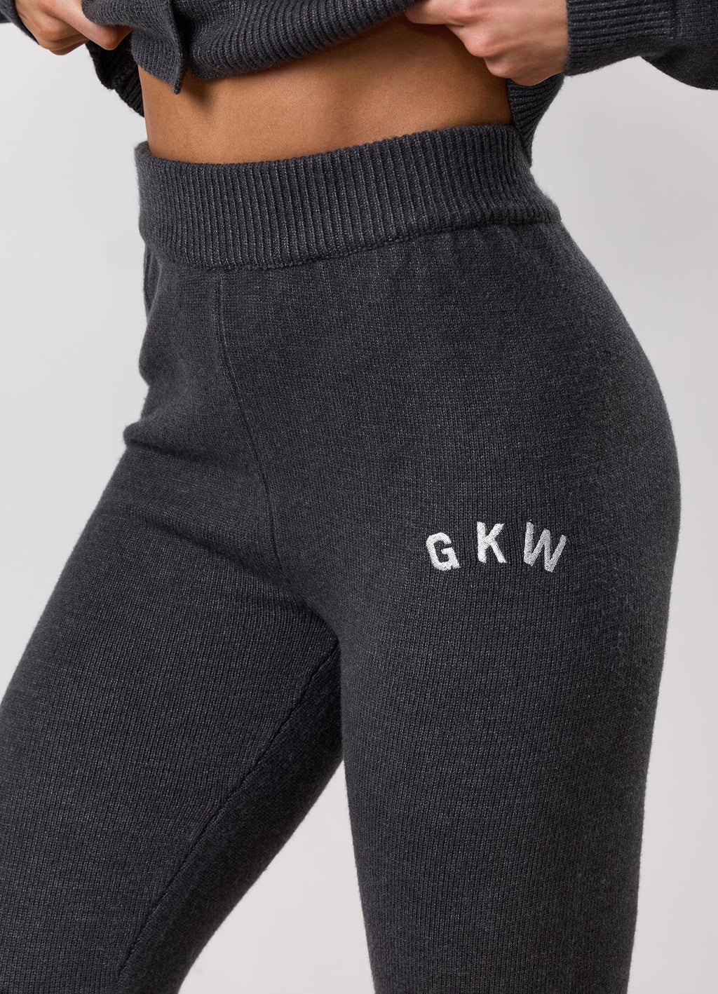 Gym King True Knit Trouser - Charcoal