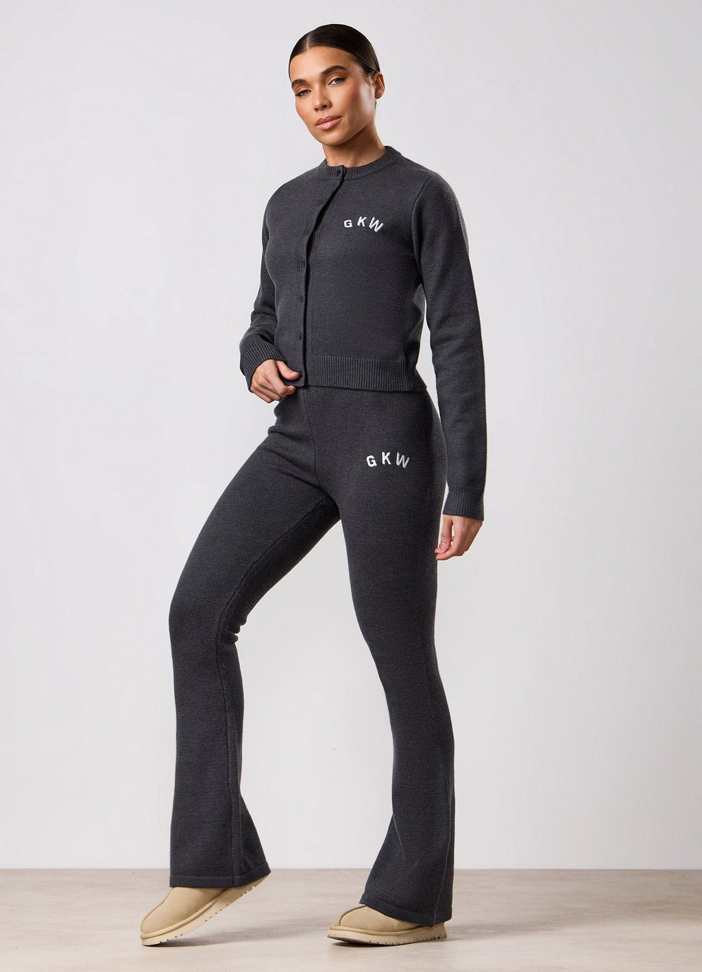 Gym King True Knit Trouser - Charcoal