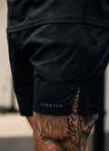 Gym King Debossed Pixel 5" Short - Black