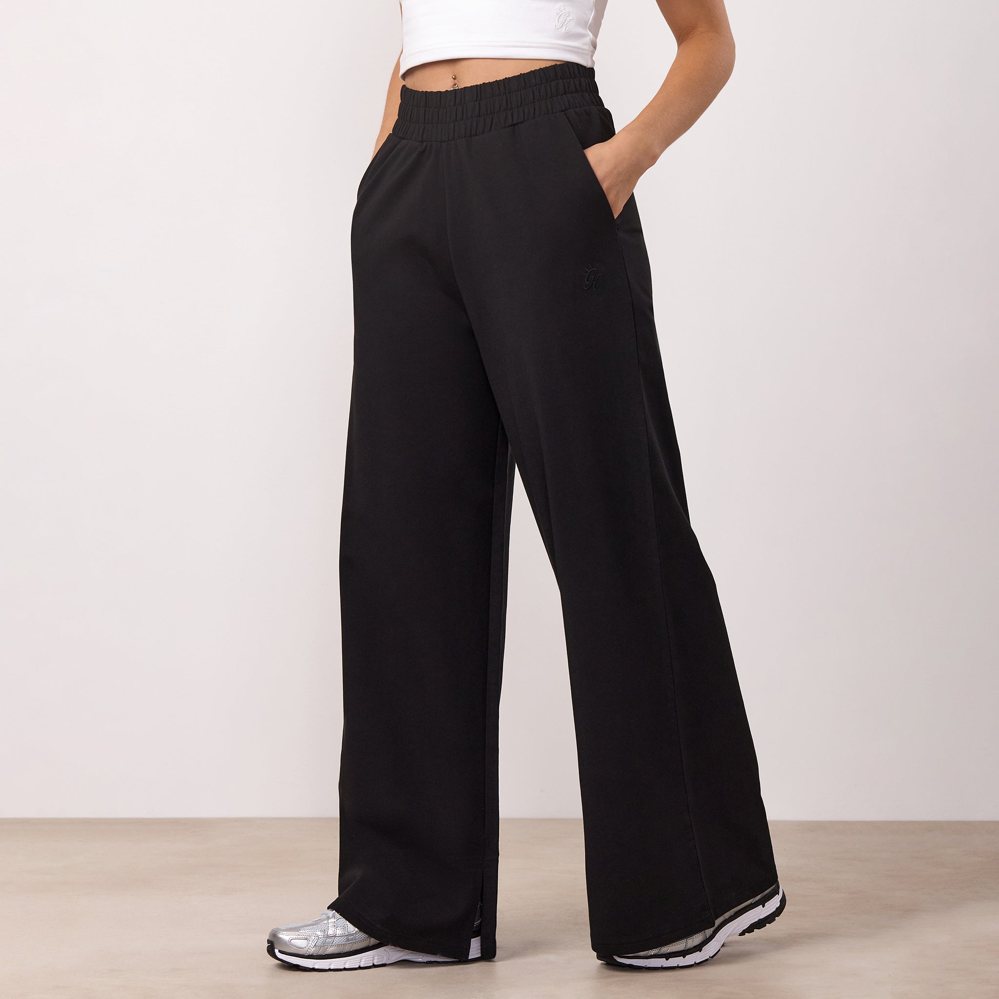 Gym King Victory Loopback Straight Leg Jogger - Black