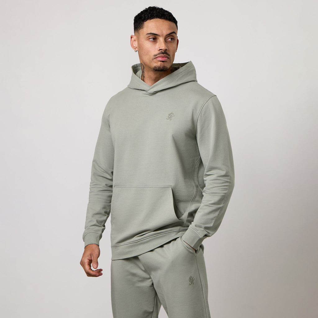 Gym King Victory Lightweight Loopback Hoodie - Soft Khaki