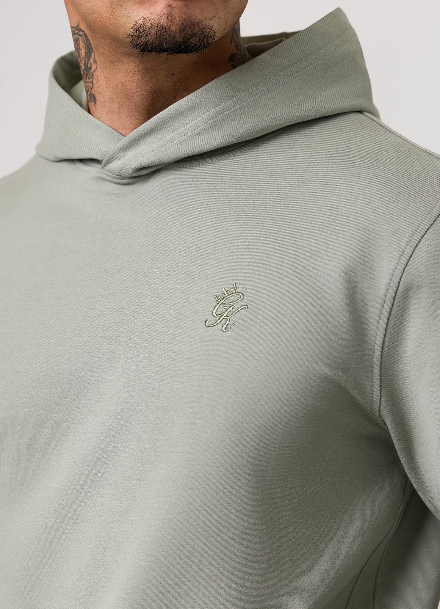 Gym King Victory Lightweight Loopback Hoodie - Soft Khaki