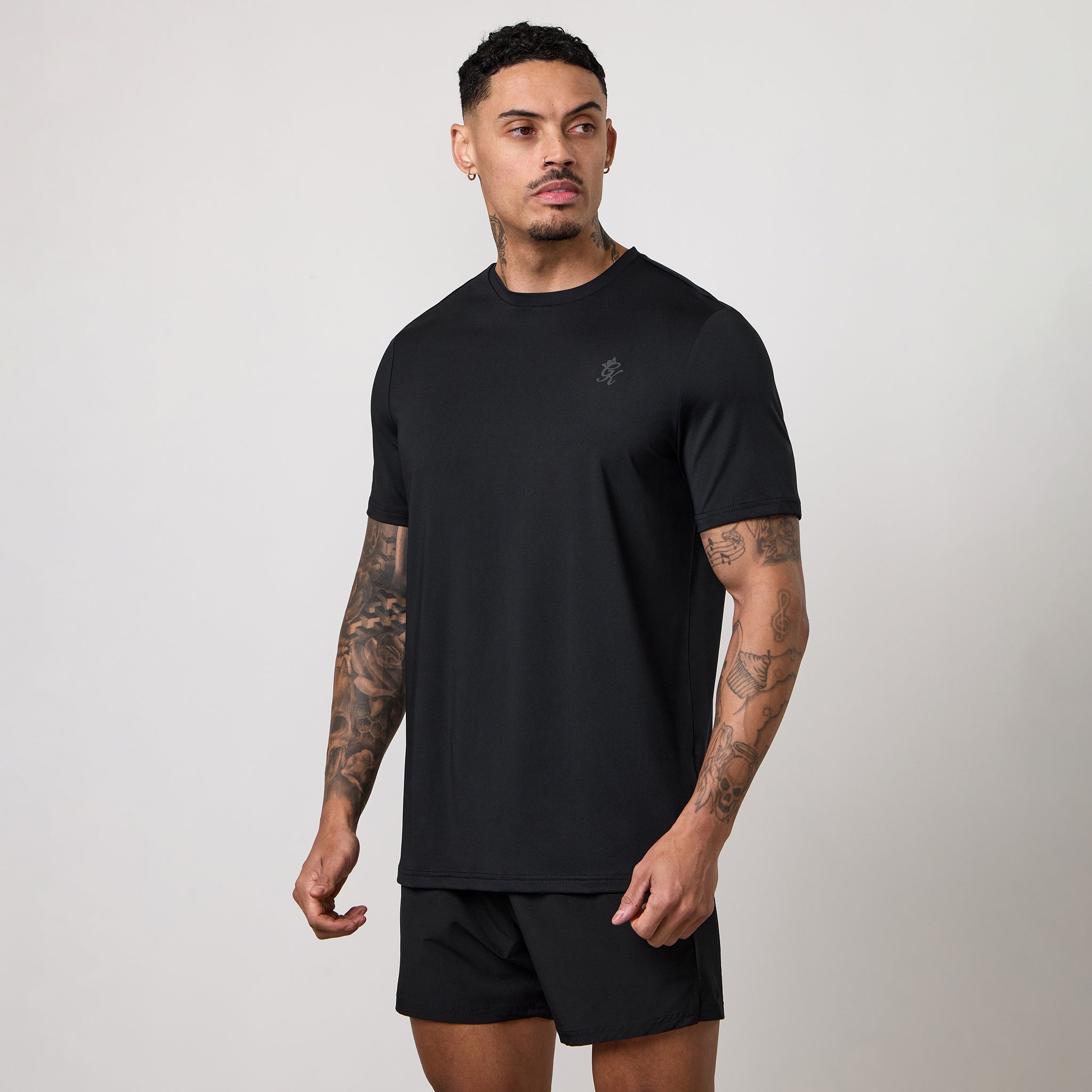 Gym King Victory Performance Poly Tee - Black