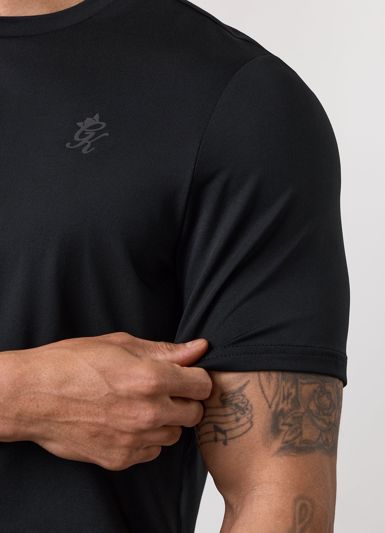 Gym King Victory Performance Poly Tee - Black