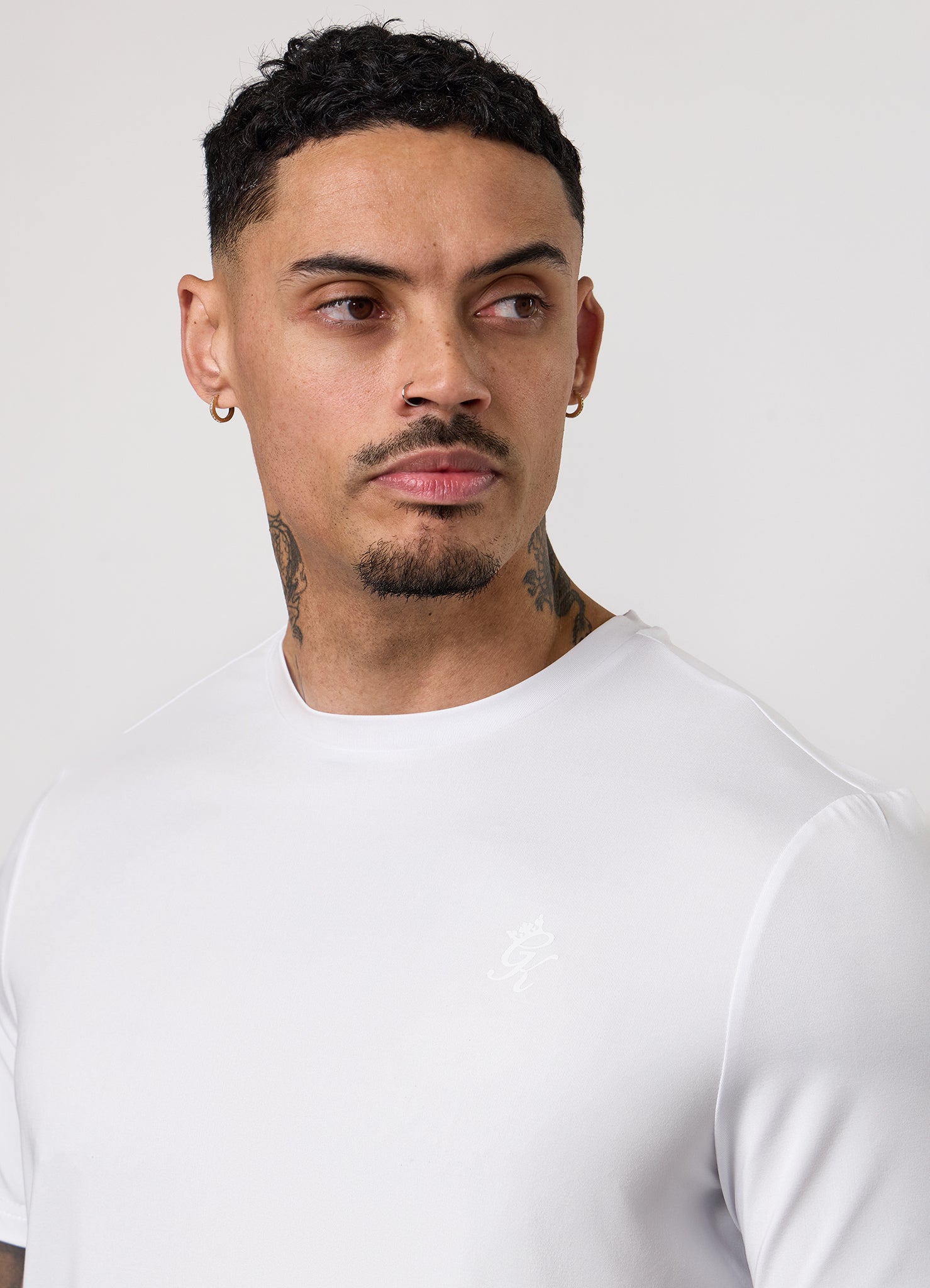 Gym King Victory Performance Poly Tee - White