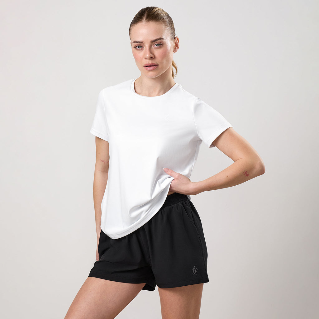 Gym King Victory Performance Tee - White