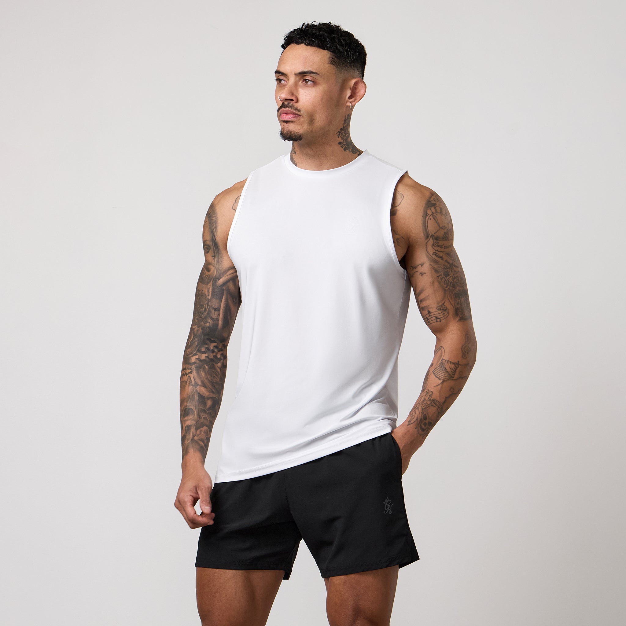 Gym King Victory Performance Vest - White