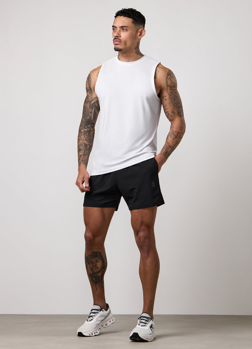 Gym King Victory Performance Vest - White
