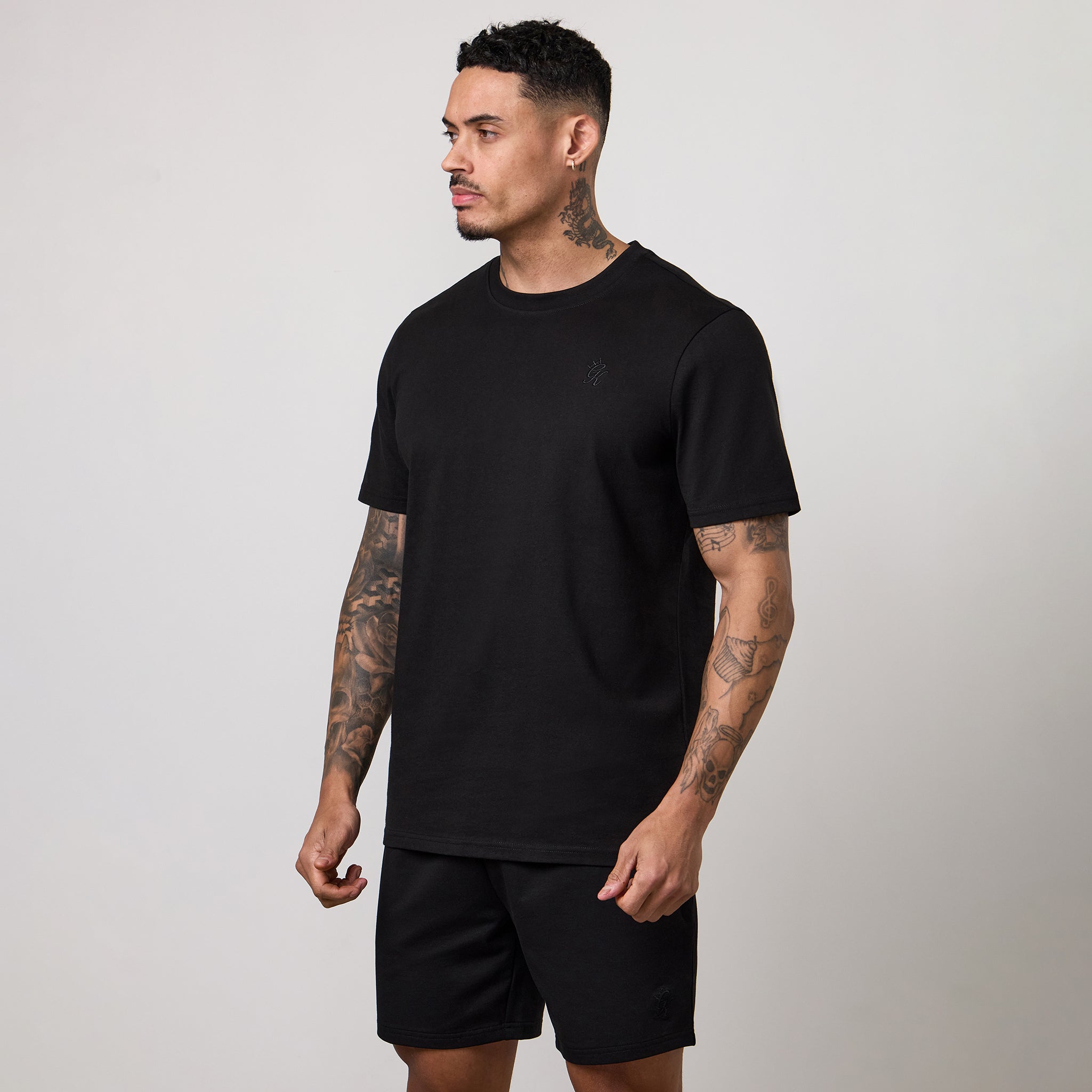 Gym King Victory Regular Fit Jersey Tee - Black