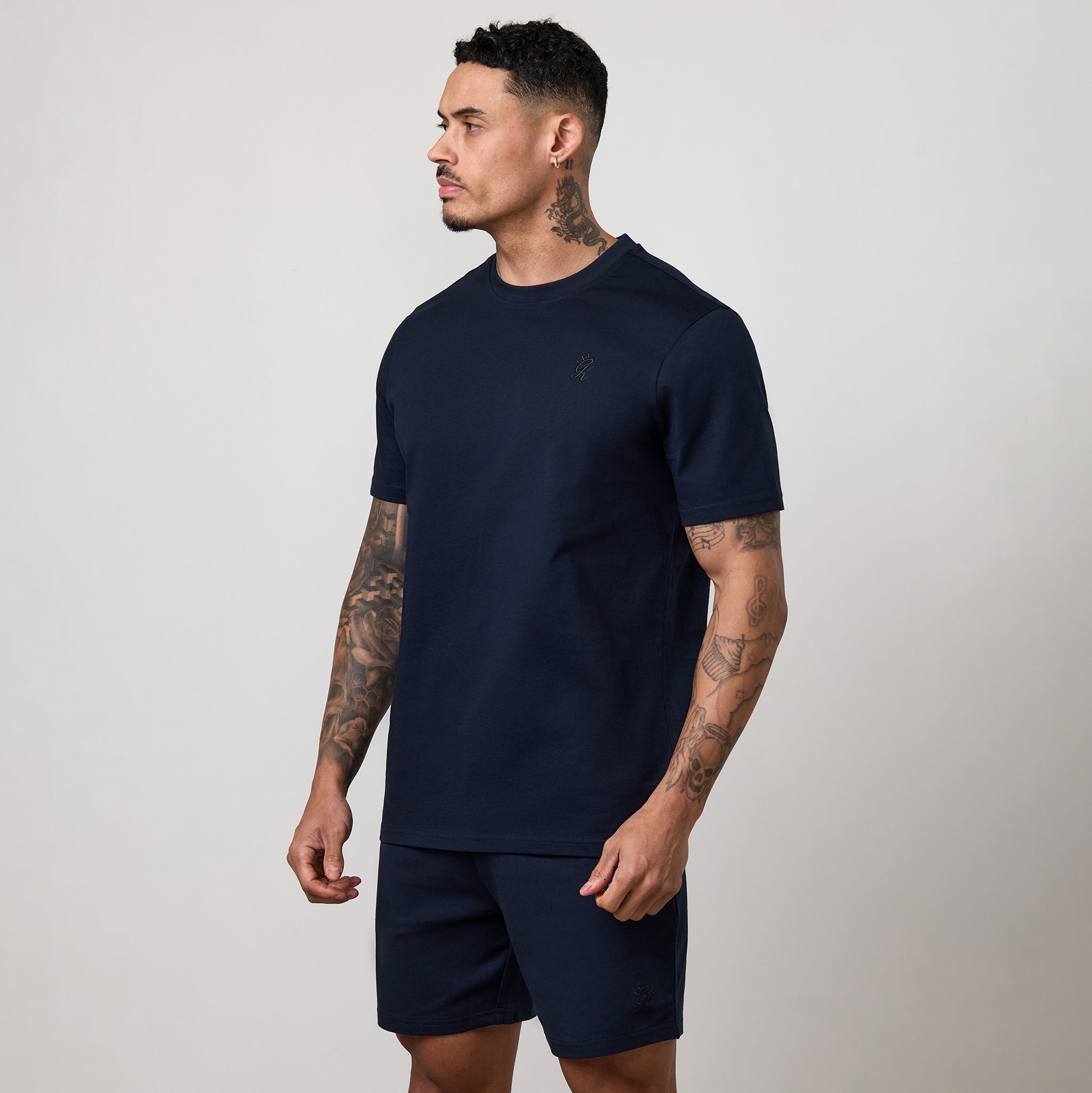 Gym King Victory Regular Fit Jersey Tee - Navy