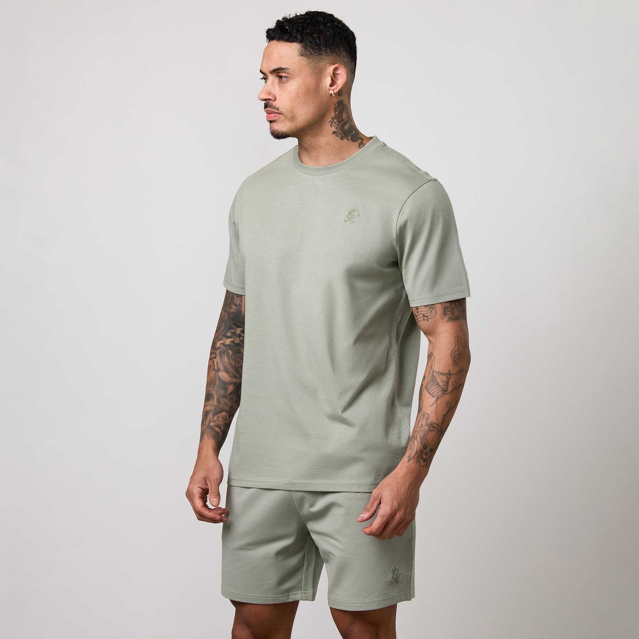 Gym King Victory Regular Fit Jersey Tee - Soft Khaki