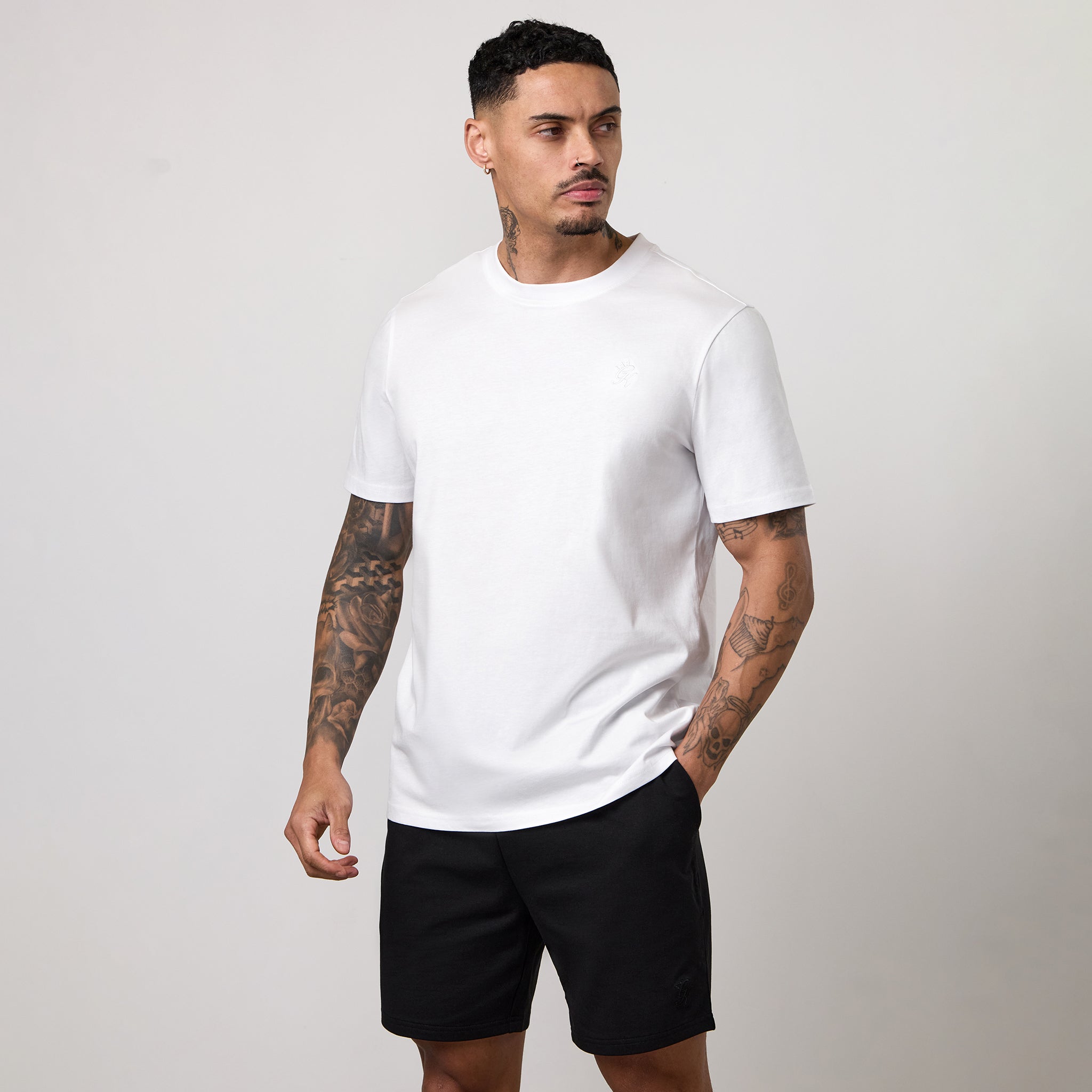 Gym King Victory Regular Fit Jersey Tee - White