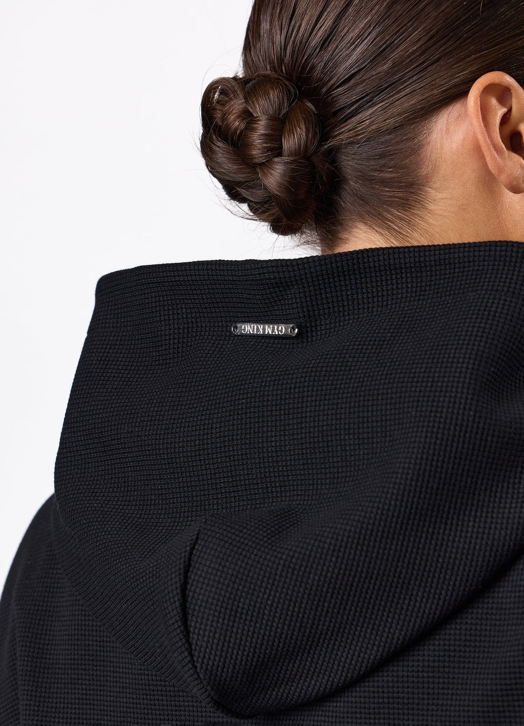 Gym King Waffle Hoodie - Black