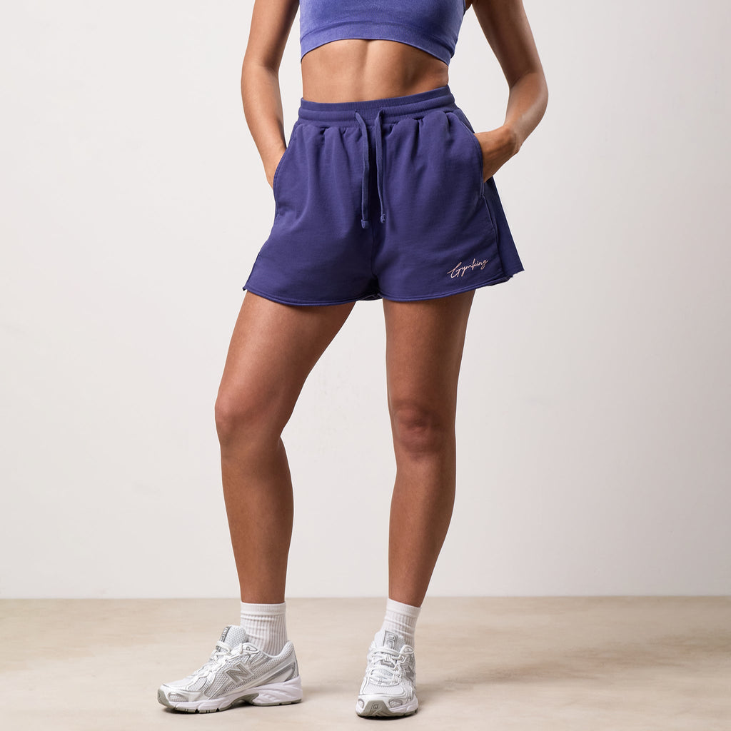 Gym King Washed Reset Short - Starlight Blue