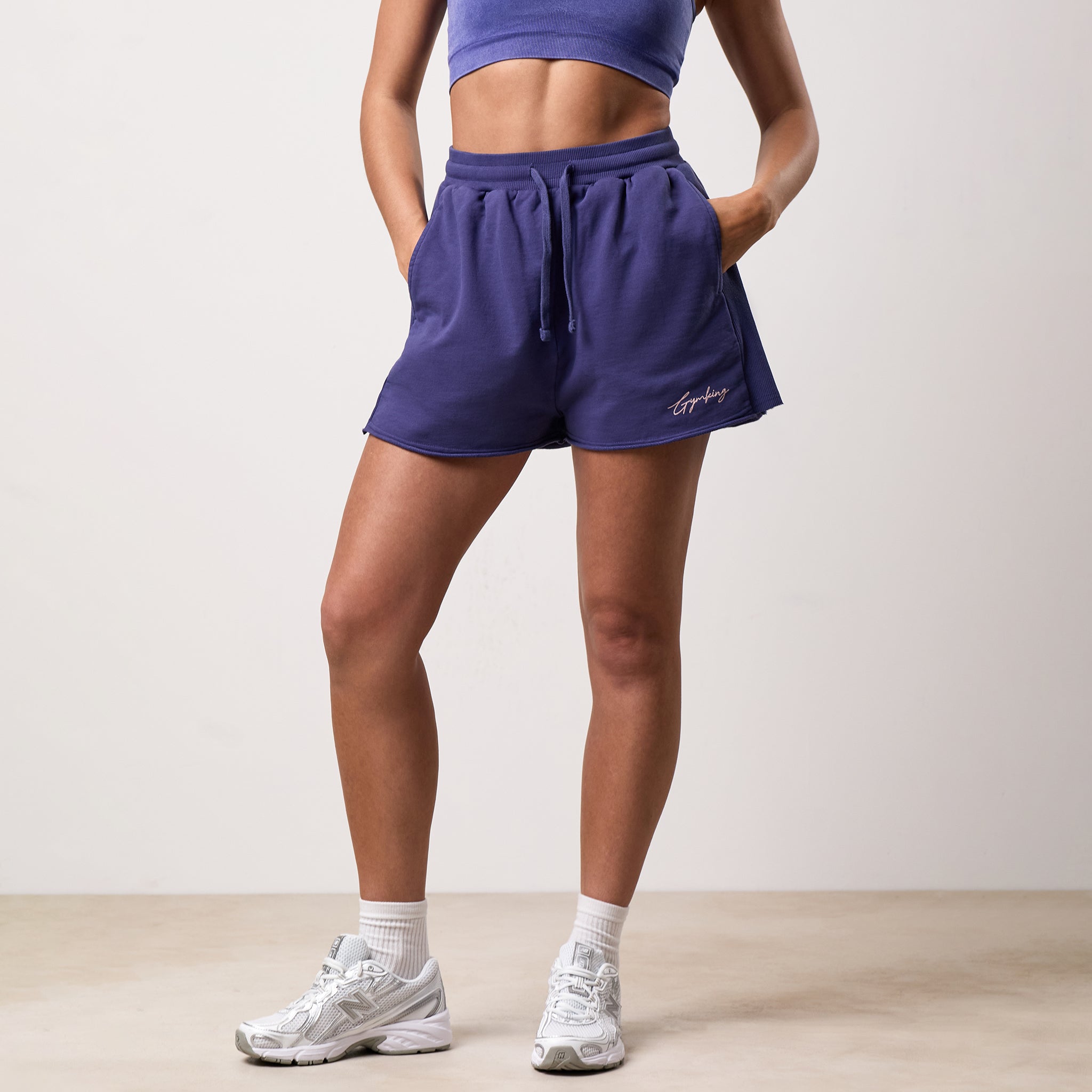 Gym King Washed Reset Short - Starlight Blue