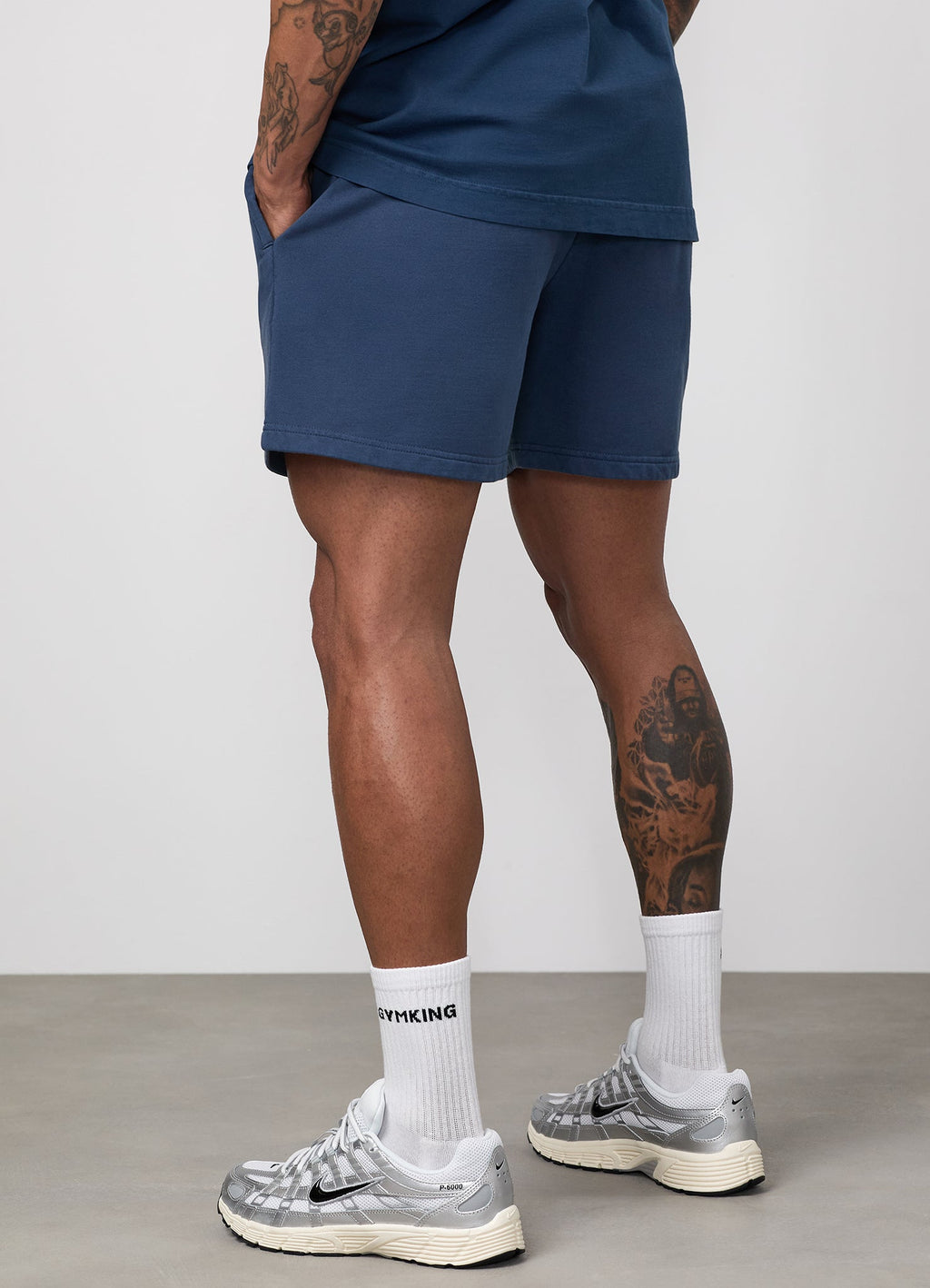 Gym King World Washed Short - Rich Blue