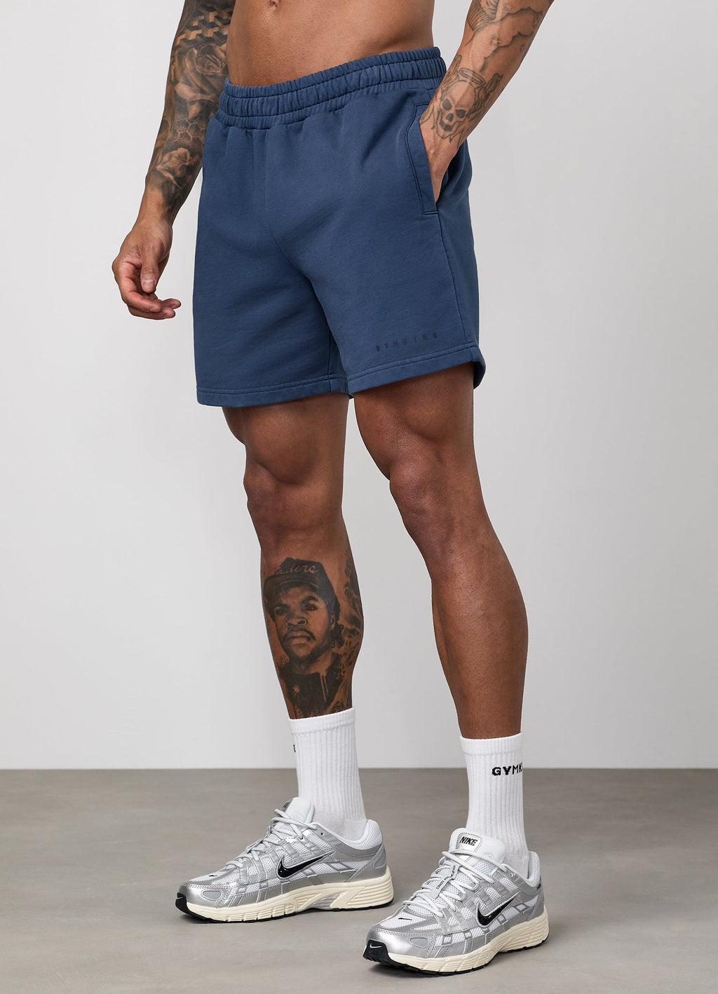 Gym King World Washed Short - Rich Blue