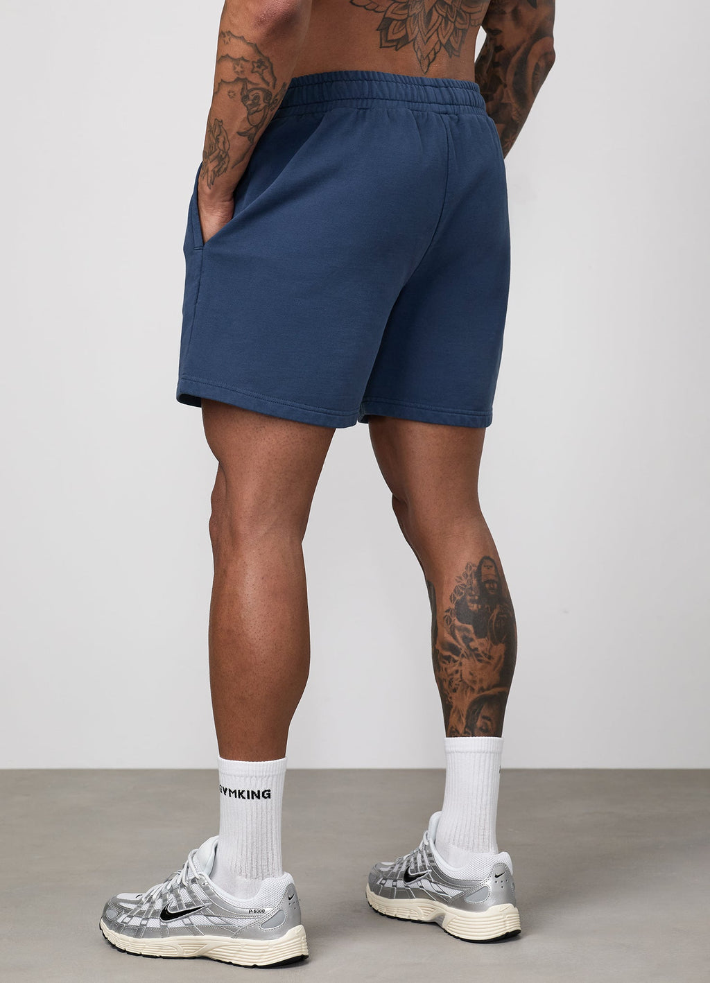 Gym King World Washed Short - Rich Blue