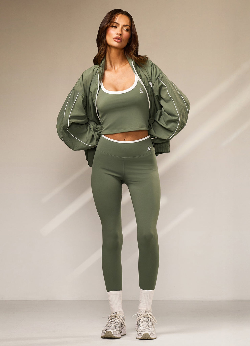 Gym King 365 Contrast Legging - Fern