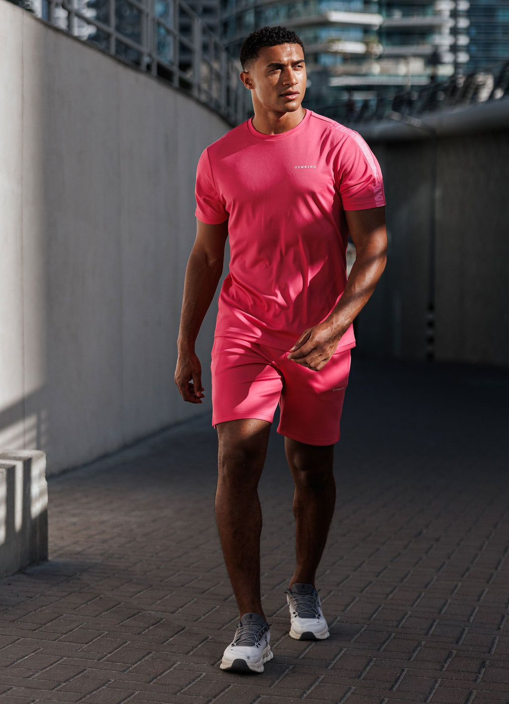 Gym King Core Plus Poly 2.0 Tee - Pink