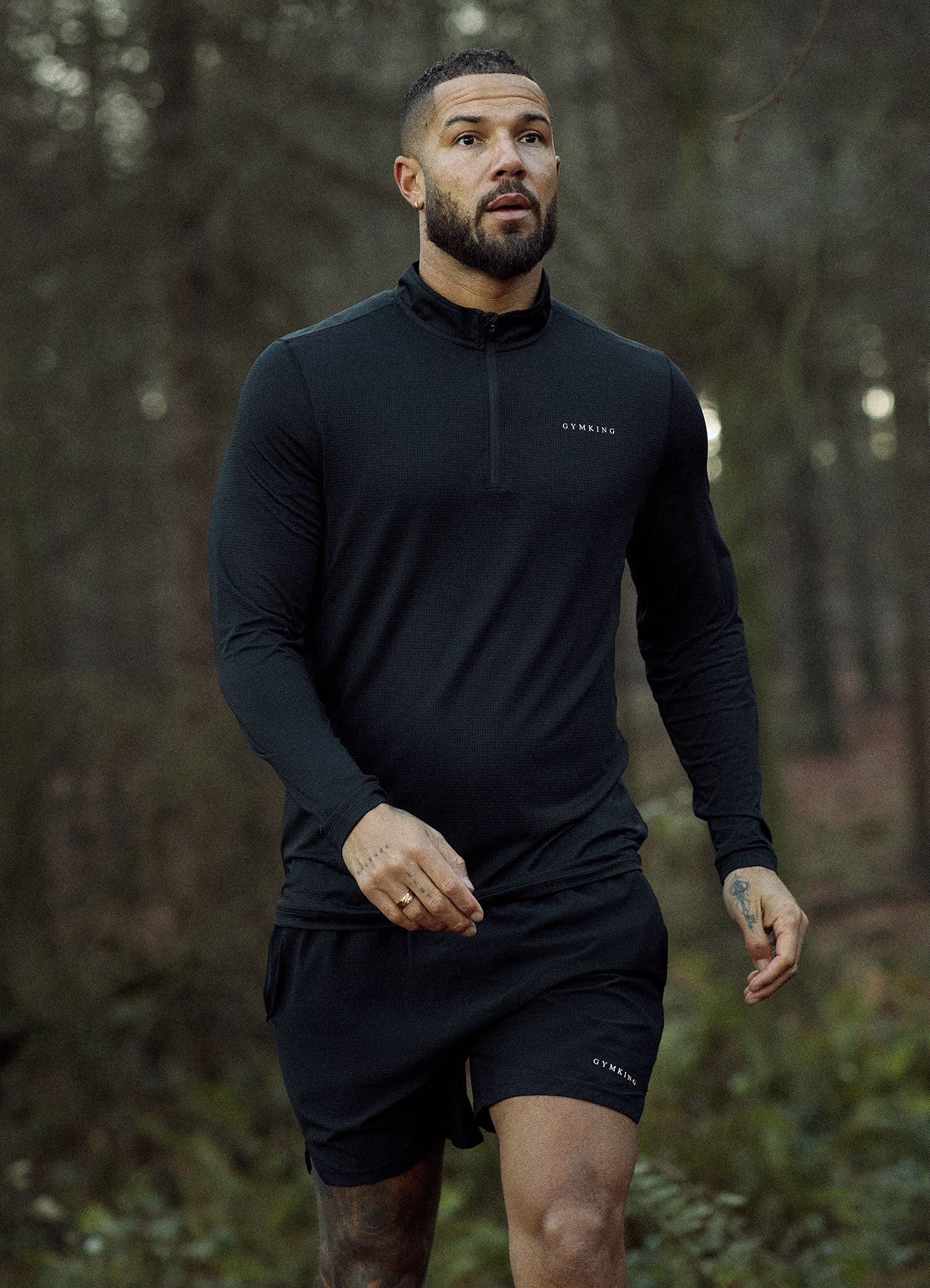 Gym King Energise 1/4 Zip - Black