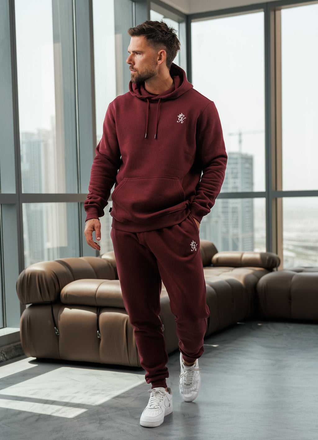 Gym King Fundamental Fleece Jogger - Burgundy