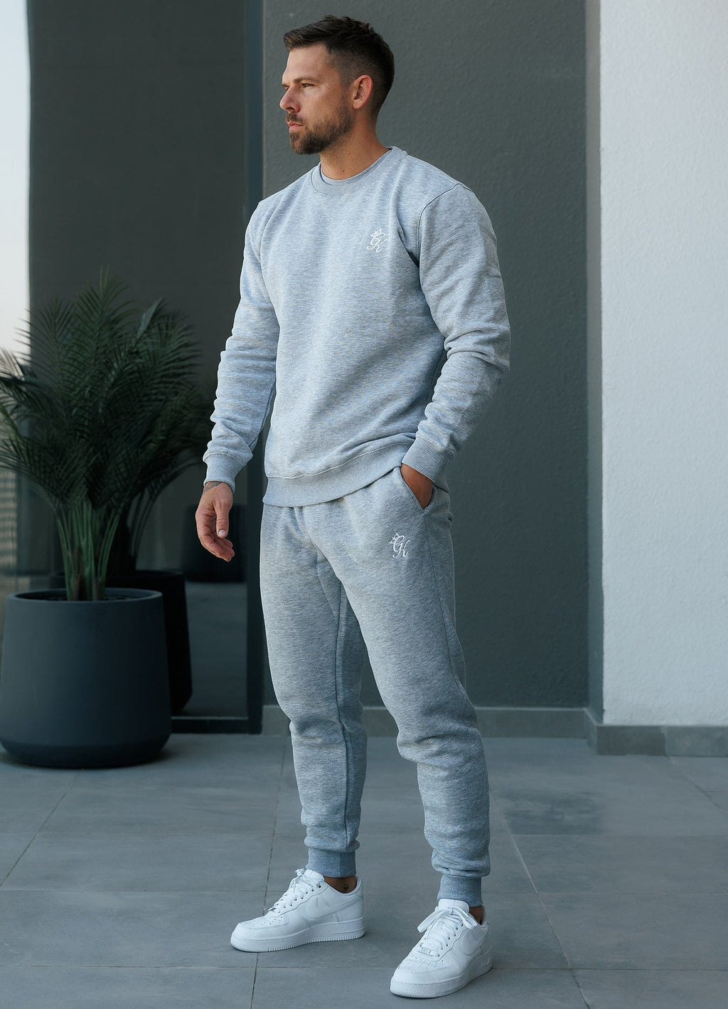 Gym King Fundamental Fleece Sweatshirt - Grey Marl