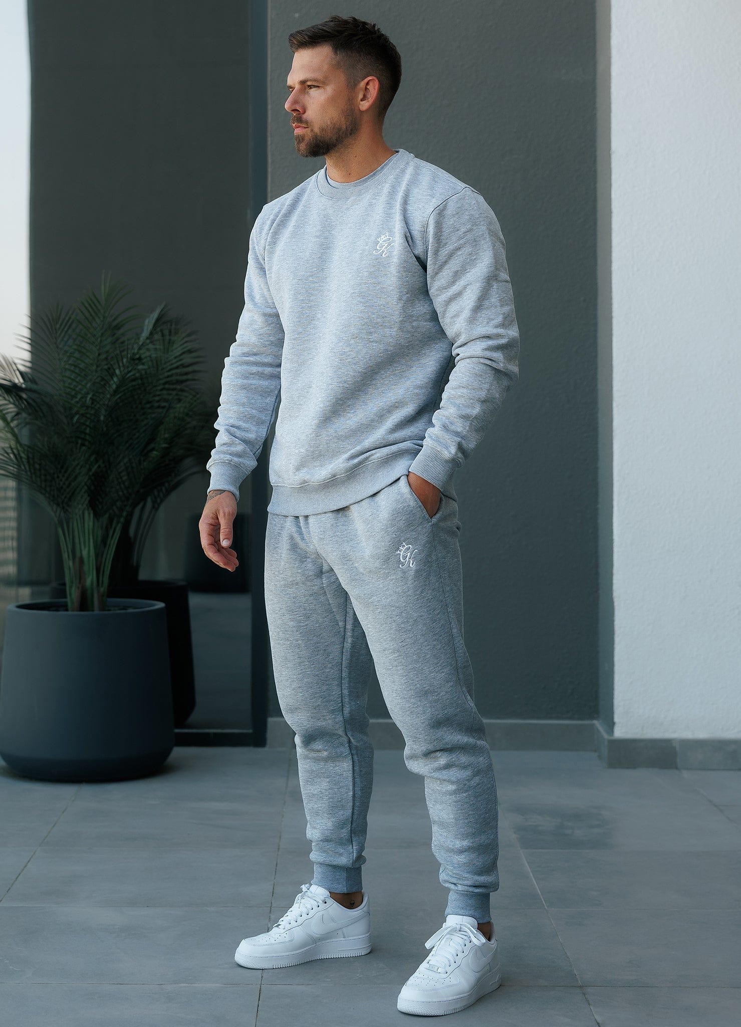 Gym King Fundamental Fleece Sweatshirt - Grey Marl