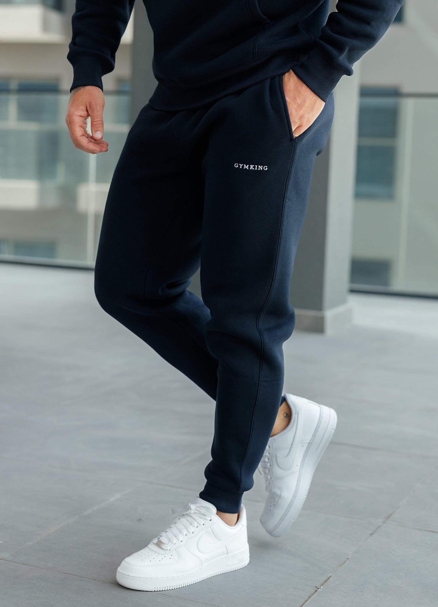 Gym King Fundamental Linear Jogger - Navy