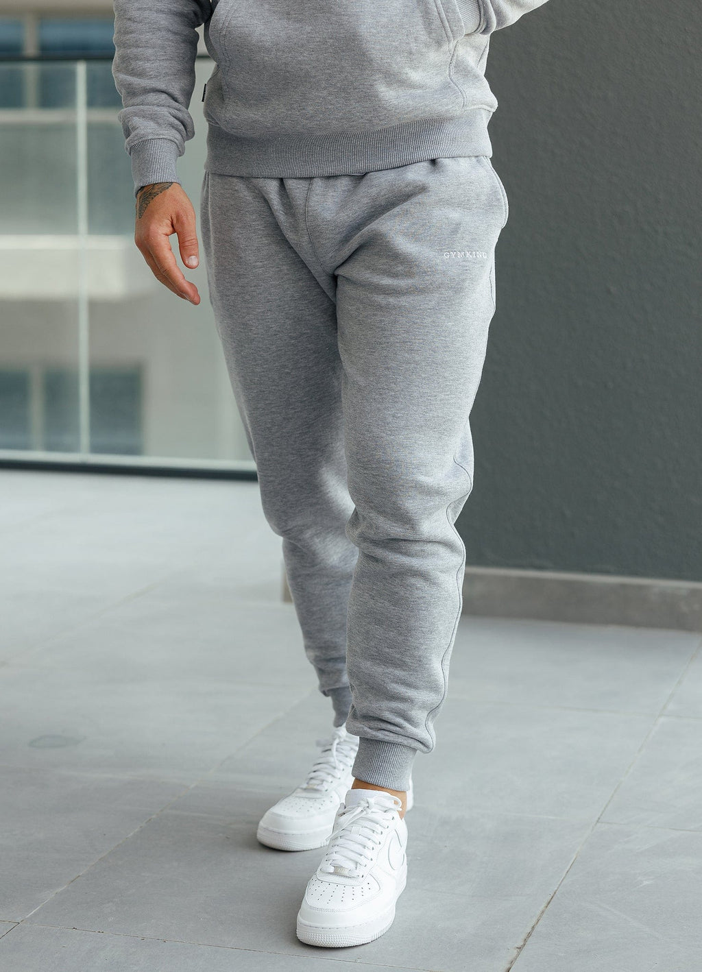 Gym King Fundamental Linear Jogger - Grey Marl