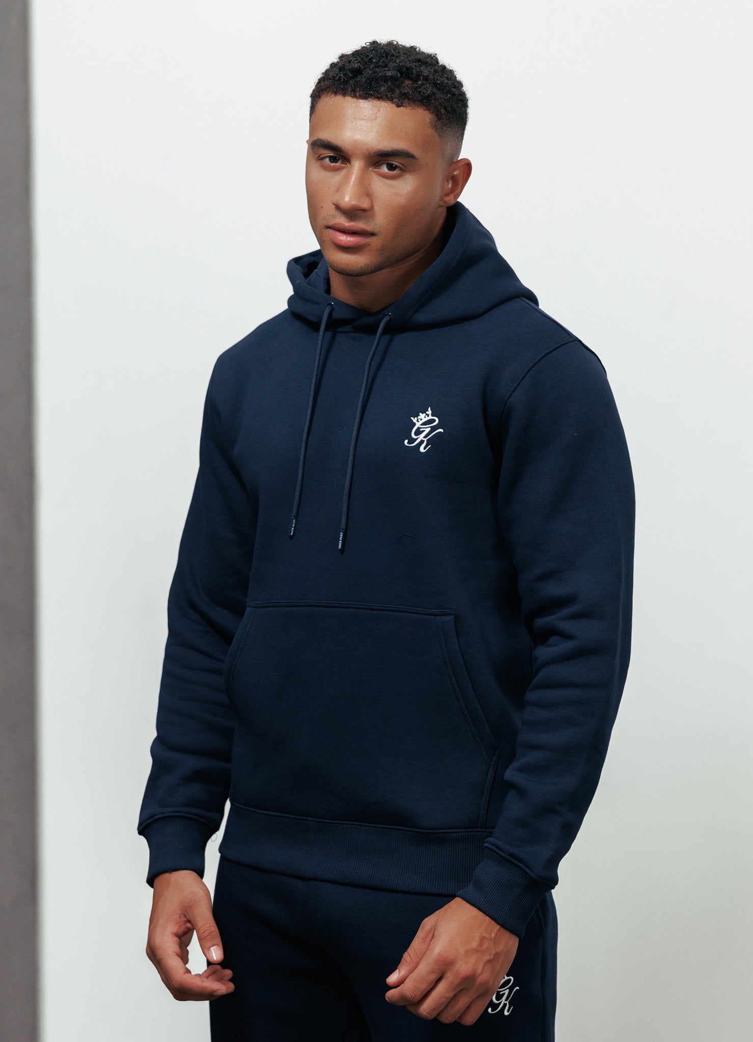 Gym King Fundamental Fleece Hoodie - Navy
