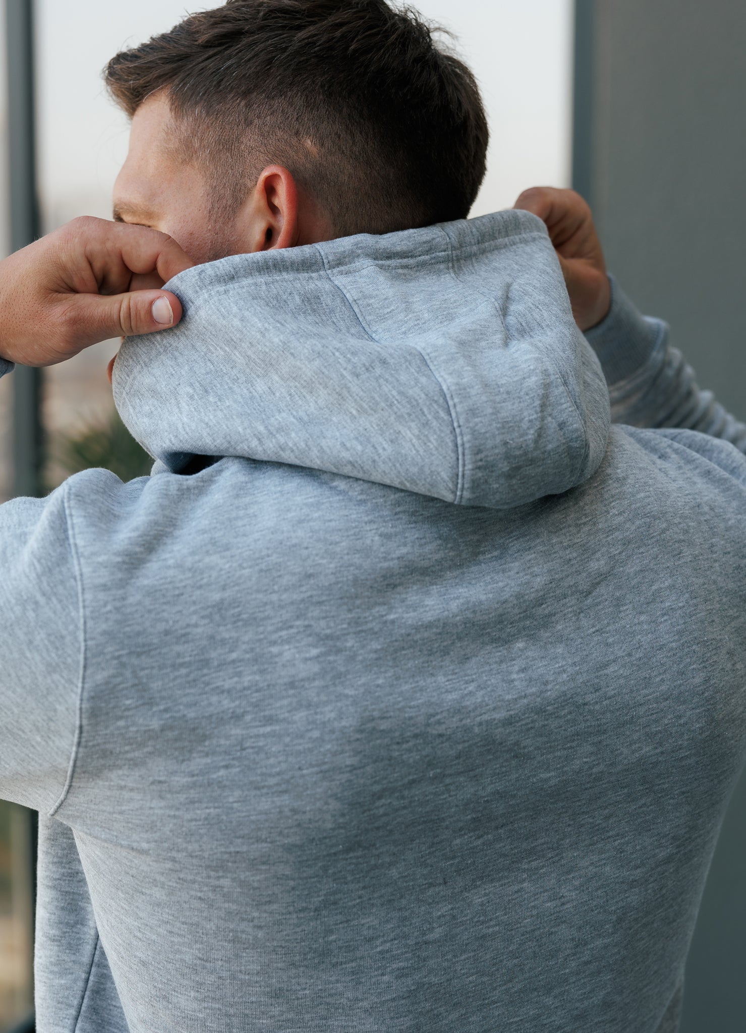 Gym King Fundamental Fleece Hoodie - Grey Marl