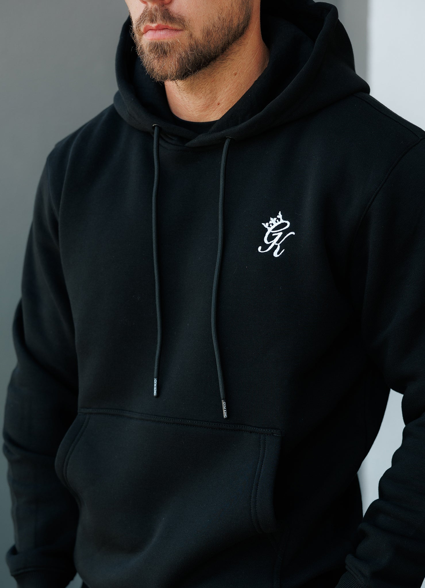 Gym King Fundamental Fleece Hoodie - Black