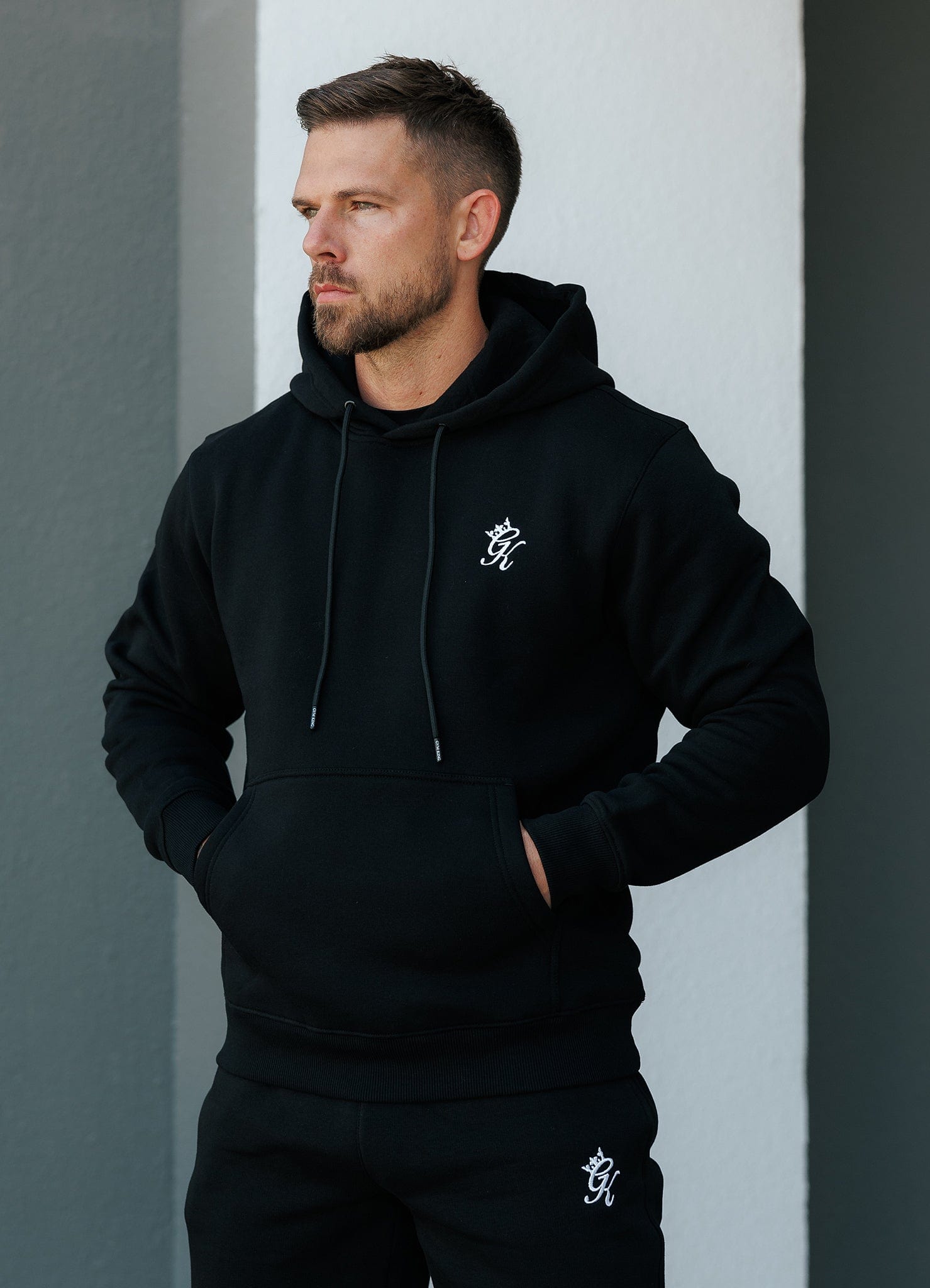 Gym King Fundamental Fleece Hoodie - Black