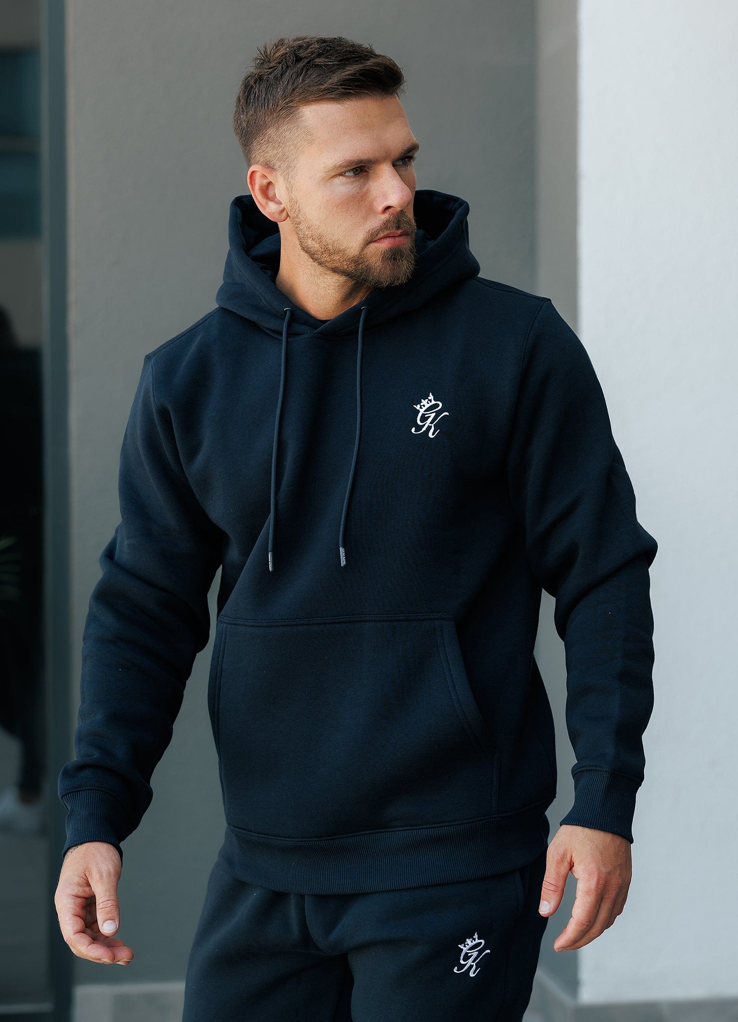 Gym King Fundamental Fleece Hoodie - Navy