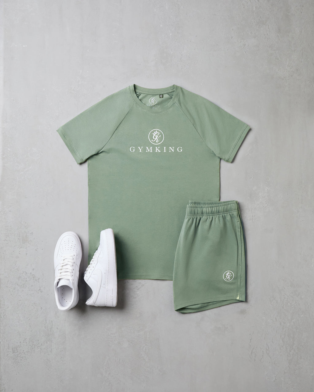 Gym King Pro Logo Jersey 6" Short - Soft Khaki